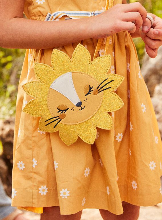 Sac bandoulière lion jaune FASAKETTE / 23E4PF81BESB105