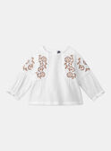 Chemisier broderie fleurs  LAELISE / 24H1BFK1CHE001
