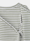 Ensemble de naissance en côtes plates haut + pantalon + bonnet MOUSLIM / 25E0NG12ENS000