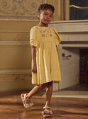 Robe jaune broderies anglaises MLARODETTE / 25E2PFK2ROBB104