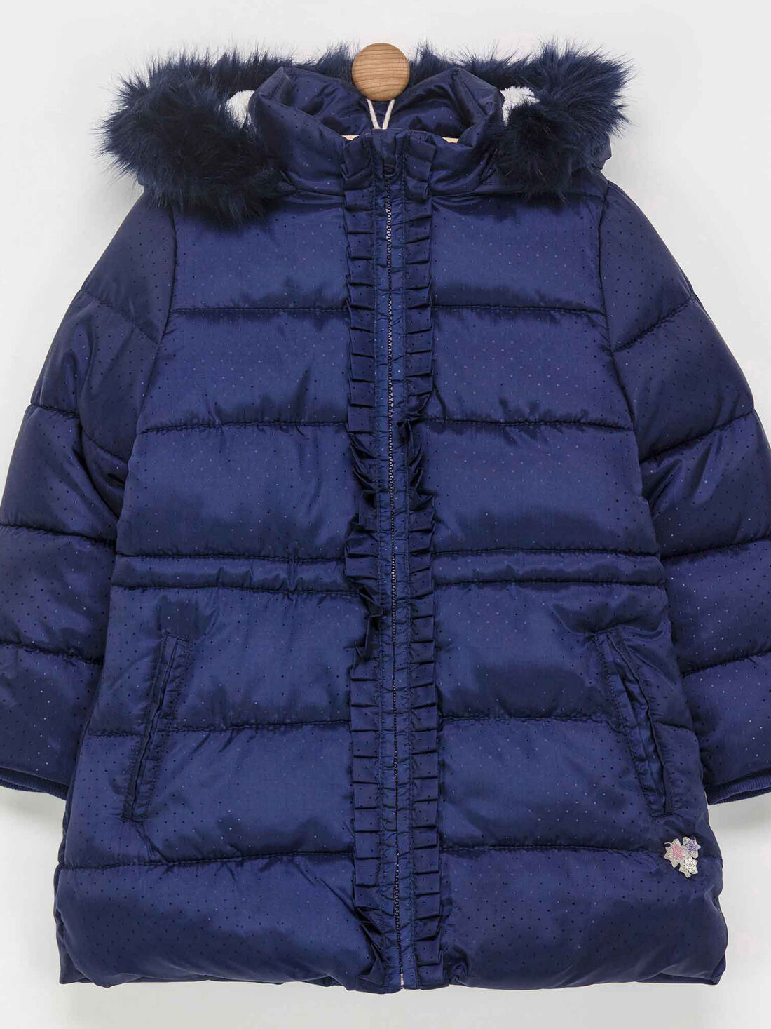 Parka bleu marine Fille Sergent Major