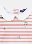 T-shirt marinière rose  en tubique KRIMETTE 1 / 24E2PFB1TML001