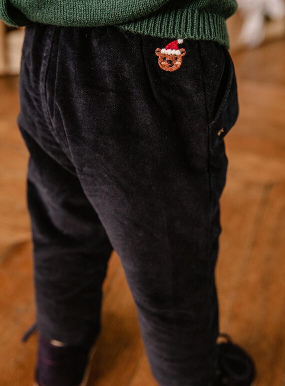 Pantalon en velours à bretelles ajustables DAWALLON / 22H1BG61PANC205