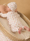 Ensemble de naissance en maille ajourée haut + pantalon + bonnet MORANE / 25E0NF15ENS000