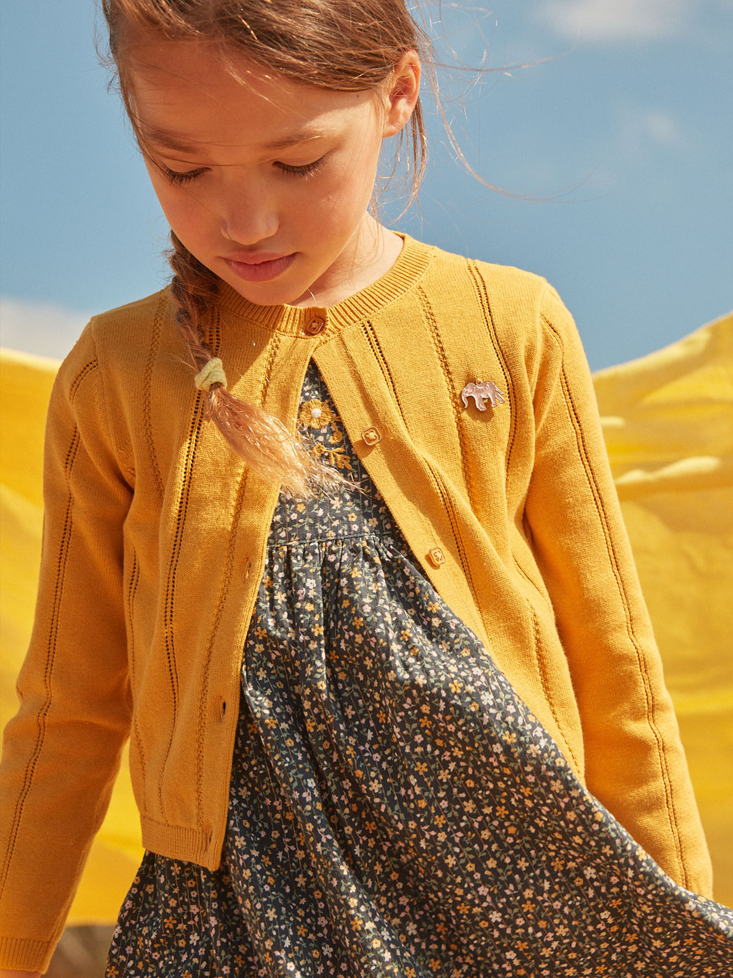 Gilet clearance moutarde fille