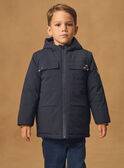 Parka 3 en 1 bleu foncé Garçon NINCARAGE / 25H3PGE2PARC214
