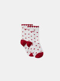 Chaussettes écrues jacquard coeur  MOPIETTE / 25E4PFJ1SOQ001