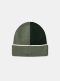 Bonnet vert en maille Garçon NIBORDAGE / 25H4PGE1BONG600
