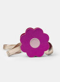 Sac fleur rose fuschia pailletés à bandoulière Fille NABAGUETTE / 25H4PFJ1BES304