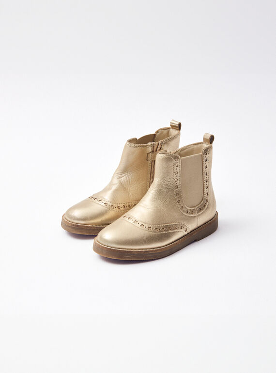 Bottines doré Fille NIBOTINETTE / 25F10PF41D0D954