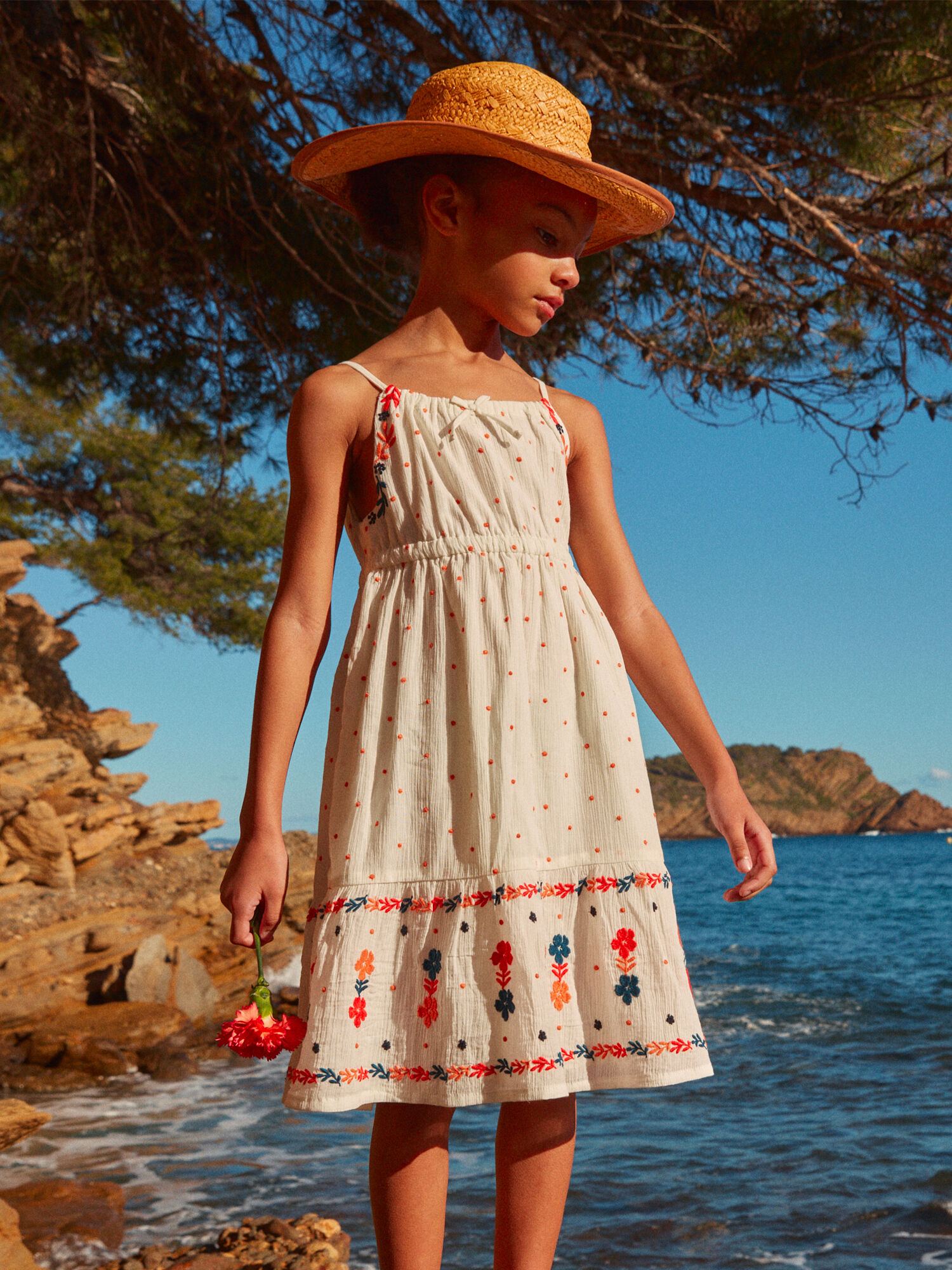 Robe Bain de Soleil Ecrue Fille Sergent Major