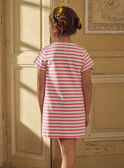 Robe marinière rose MLAMIETTE / 25E2PFK1ROB001