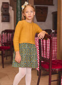 Robe bi-matière fleurie LYTRIETTE / 24H2PFO2ROB107