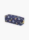 Trousse scolaire bleu marine à imprimé fleuri GITROUETTE / 23H4PF91TRO070