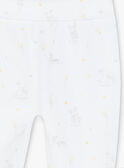 Ensemble veste et pantalon en velours blanc bébé mixte ZOEDEN / 21E0NMG1ENS000