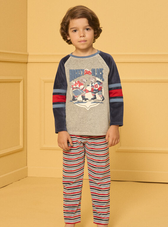Pyjama velours Hockey  LECHOAGE / 24H5PG41PYJ943