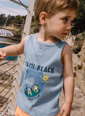 Débardeur bleu motif surf bébé garçon CAYVAN / 22E1BGV2DEBC218