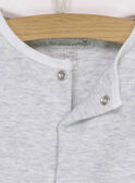 Tee shirt manches longues gris chiné RYALAIA / 19E0NM11TML943