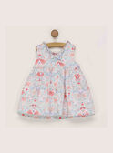 Robe chasuble blanc à motifs RAKASSY / 19E1BFF1CHS001