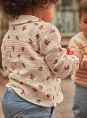 Chemisier vanille en gaze de coton à imprimé fruits GAAGATHE / 23H1BF71CHE114