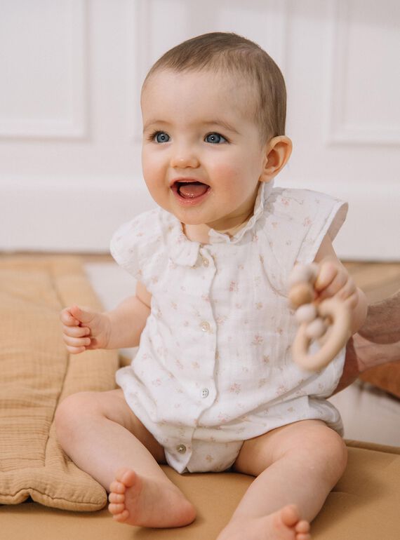 Barboteuse en tricot de denim à manches courtes avec boutons-pression sur  le devant pour bébés garçons, Carhartt