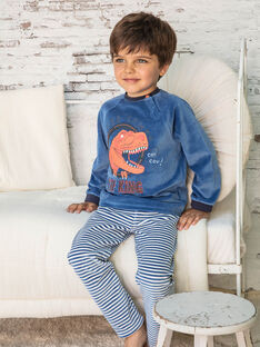 Pyjama bleu motif dinosaure enfant garçon BEDINAGE / 21H5PG65PYJ208