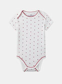Lot de 3 bodies bébé fille à manches courtes en coton issu de l'agriculture biologique MEJULIA / 25E5BF42BDL001