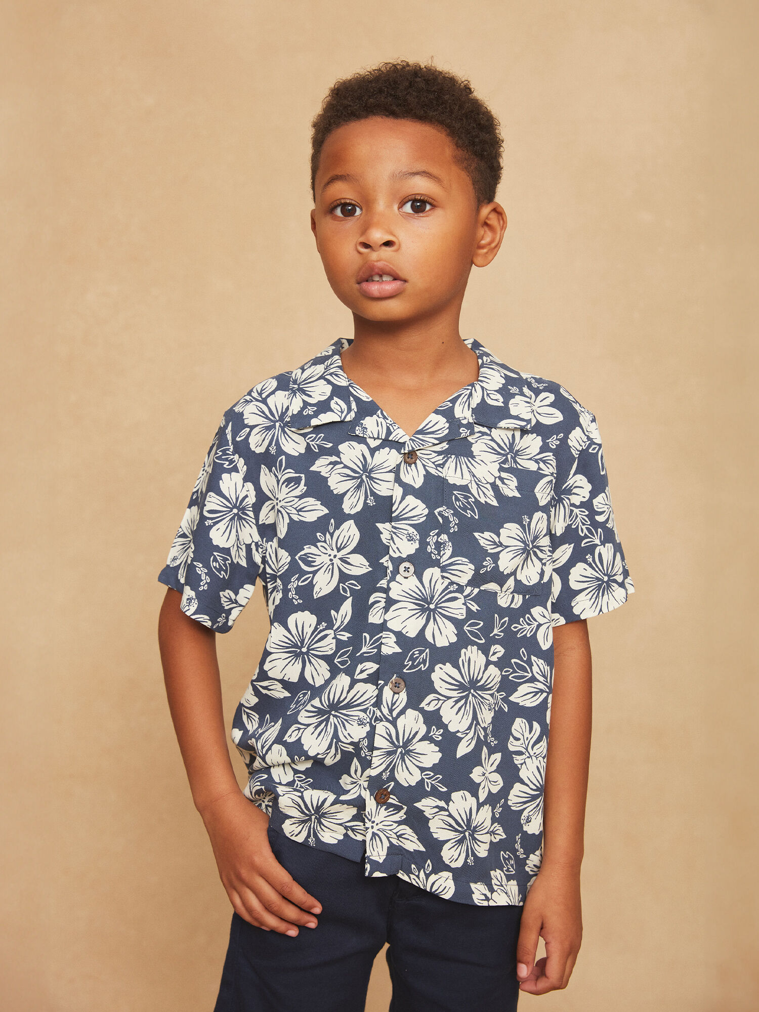 Chemise bleu marine enfant shop