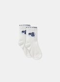 Lot de 3 chaussettes jacquard fleur MADEBORAH / 25E4BF81LC3114