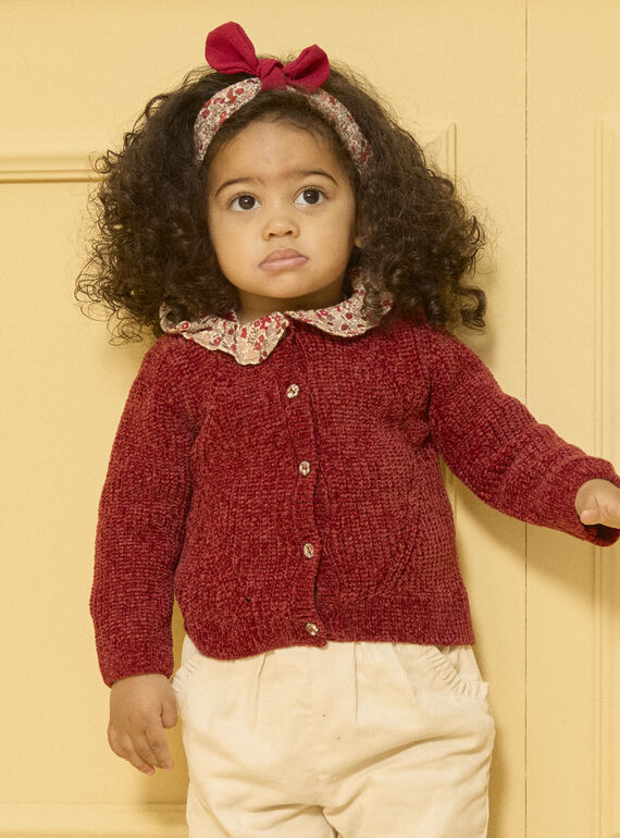 Cardigan en maille chenille LAPAULA / 24H1BFR1CARF506