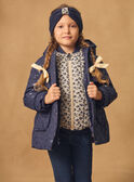 Parka 3 en 1 bleu foncé imprimé léopard Fille NINARETTE / 25H2PFE2PAR705
