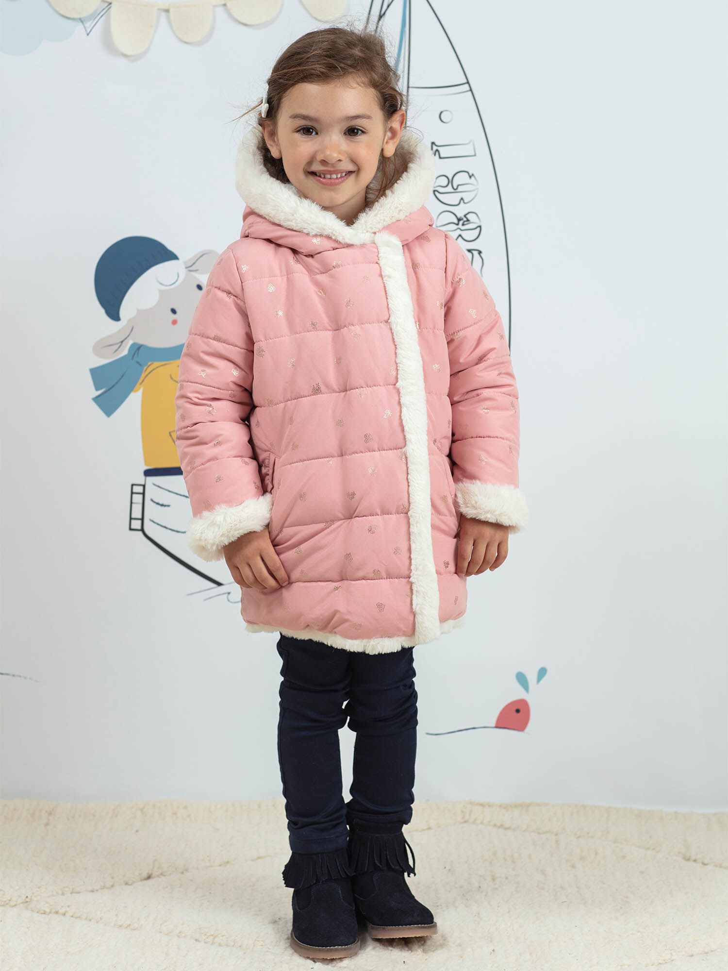 Doudoune fille rose deals