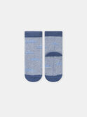 Chaussettes bleu à rayures et nuages Bébé Garçon NAKAI / 25H4BGQ1SOQ009