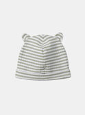Ensemble de naissance en côtes plates haut + pantalon + bonnet MOUSLIM / 25E0NG12ENS000