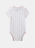 Lot de 3 bodies bébé fille à manches courtes en coton issu de l'agriculture biologique MEJULIA / 25E5BF42BDL001