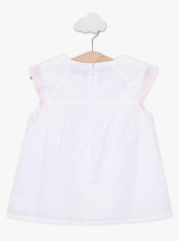 Blouse écru avec jeu de volants TYBOETTE / 20E2PFJ1CHE000