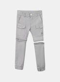 Pantalon gris cargo KOZIPAGE / 24E3PGD1PAN218