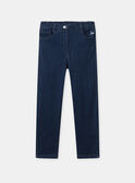 Jean bleu foncé Fille NUREGLETTE / 25H2PFQ1JEAP269