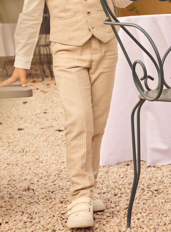 Pantalon de costume beige MREXAGE / 25E3PGL1PANA016