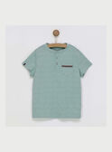Tee shirt manches courtes vert RATICAGE1 / 19E3PGL1TMC610