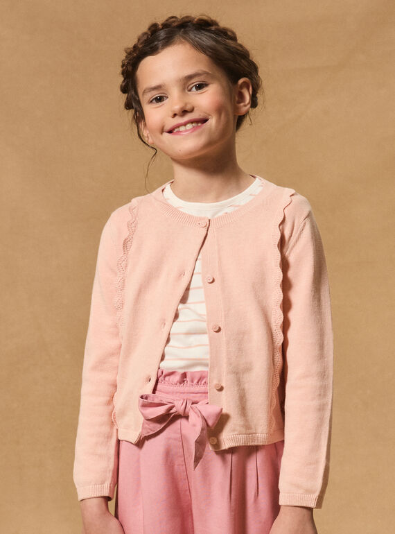 Gilet rose MIXCAETTE 2 / 25E2PF52CAR311