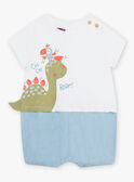 Combinaison écrue bébé garçon CAWEST / 22E1BGP2CBL001