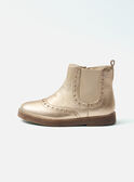 Bottines doré Fille NIBOTINETTE / 25F10PF41D0D954