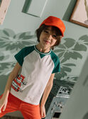 T-shirt écru motif graphique enfant garçon COTICHAGE / 22E3PGM2TMC001