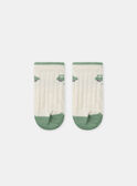 Chaussettes écrues et vertes sapin Bébé Garçon NABRAD / 25H4BGJ1SOB002
