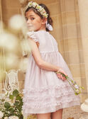 Robe parme en tulle KREVETTE / 24E2PFL2ROB320