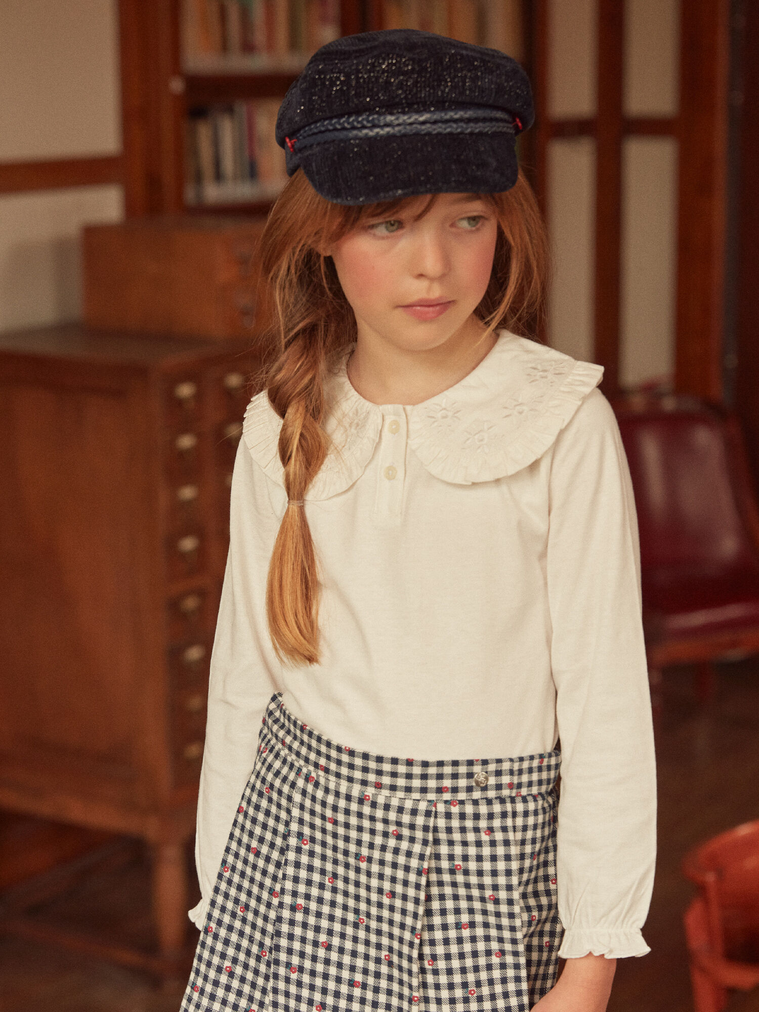 Blouse col claudine Fille Sergent Major
