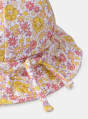 Chapeau UPF 50+ imprimé fleuri MITANIA / 25E4BFC1CHA001