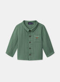 Chemise verte sapin Bébé Garçon NABEN / 25H1BGJ1CHMG625