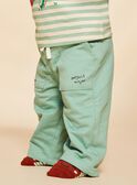 Pantalon en molleton vert amande FACECTOR / 23E1BGB1PAN611